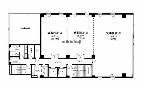 三同ビル錦 平面1