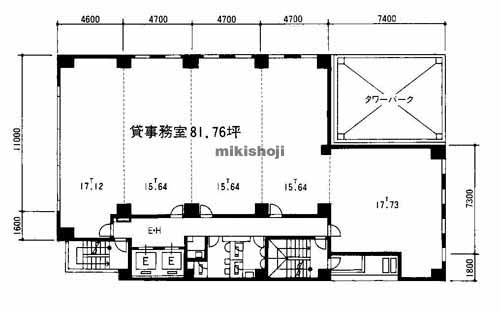 久屋ワイエスビル 平面1