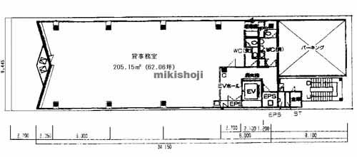 錦ＨＯＴＥＩビル 平面1