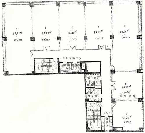 矢場町中駒ビル 平面1
