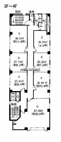 川島第一ビル 平面1