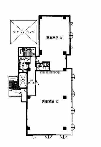 東片端サンコービル 平面1
