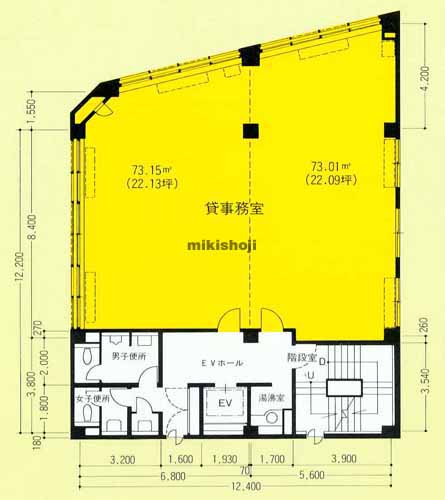 ジブラルタ生命豊田ビル 平面1