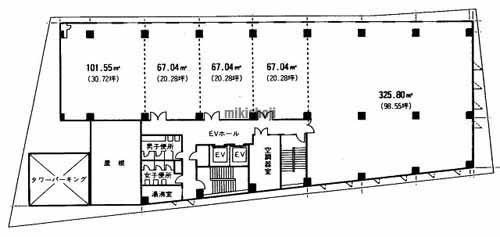 日本生命浜松駅前ビル 平面1