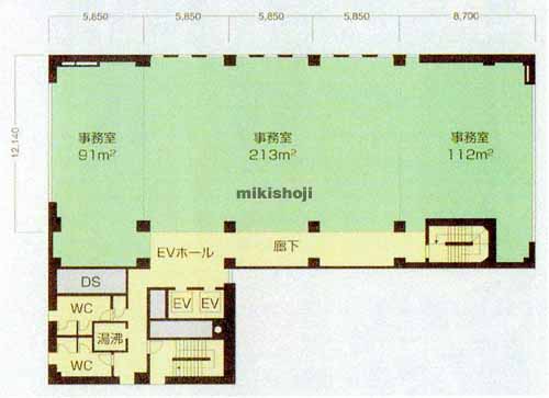 出雲殿互助会田町ビル(旧:ＥＰＯ浜松ビル) 平面1