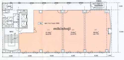 長野森ビル　新館 平面1