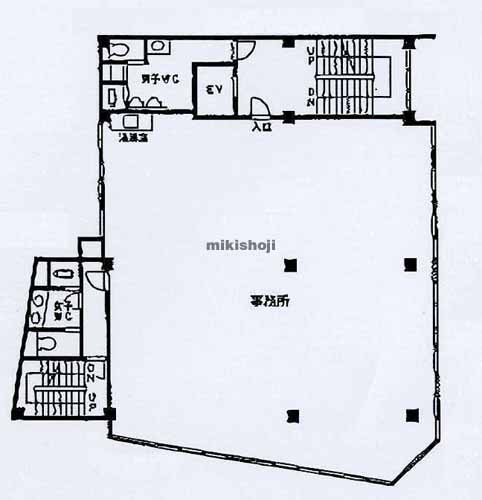 音羽ビル（音羽第一ﾋﾞﾙ・北事務所） 平面1