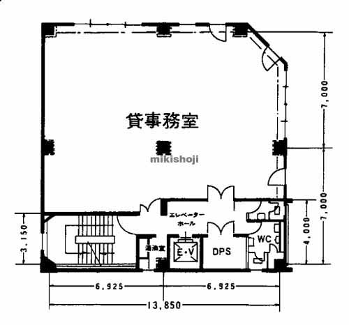 錦三ビル 平面1