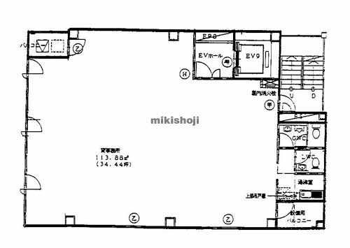 トリオグランディールビル 平面1