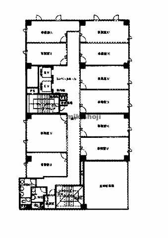 栄メンバーズオフィスビル 平面1