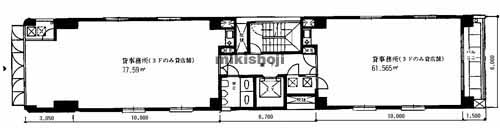 モリヤス錦ビル 平面1