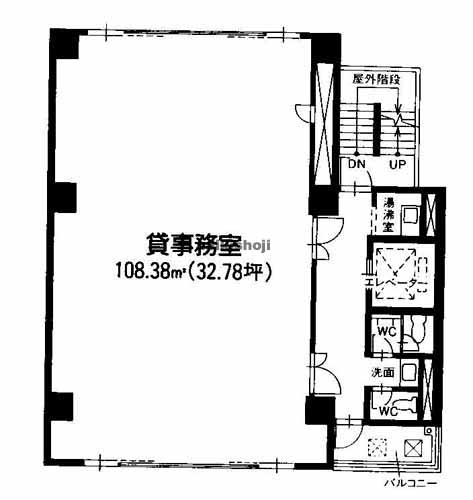 アーク白川公園ビルディング別館 平面1