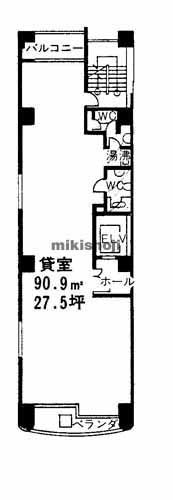 矢場町サンコービル 平面1