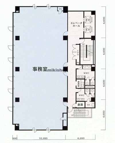 損保ジャパン津ビル 平面1