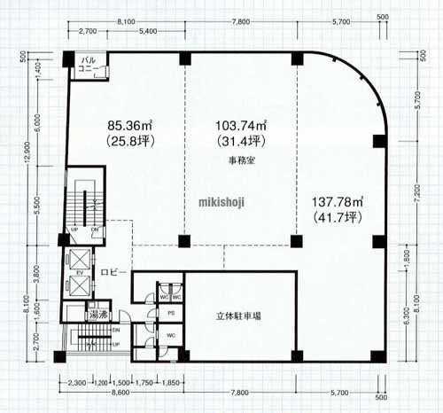 四日市中央通りビル 平面1