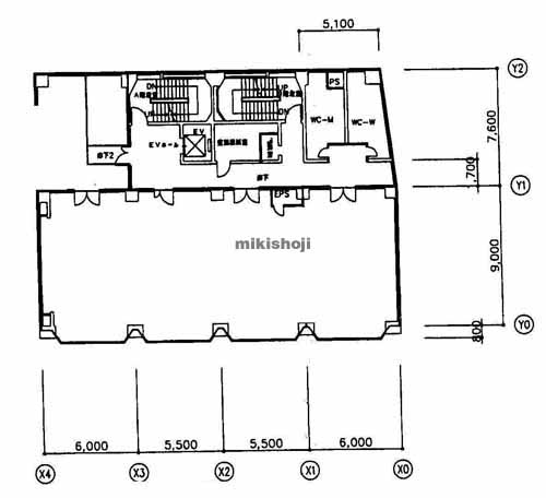 明治安田生命長野ビル 平面1