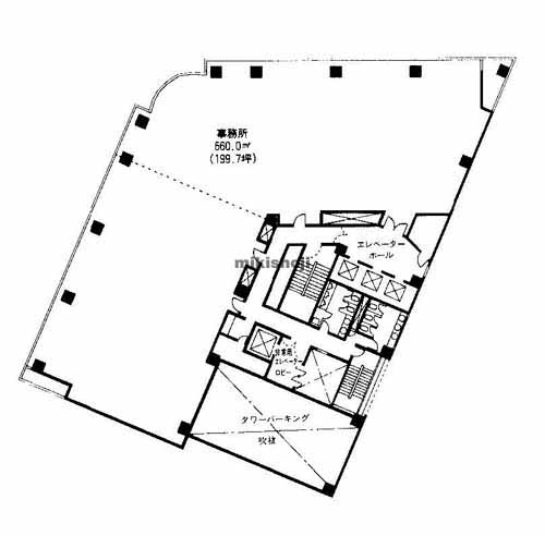 高岳パークビル 平面1