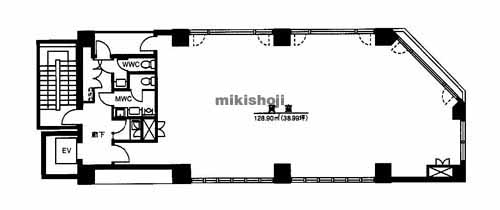 山本屋本店栄ビル 平面1