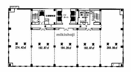 岡谷鋼機ビルディング 平面1