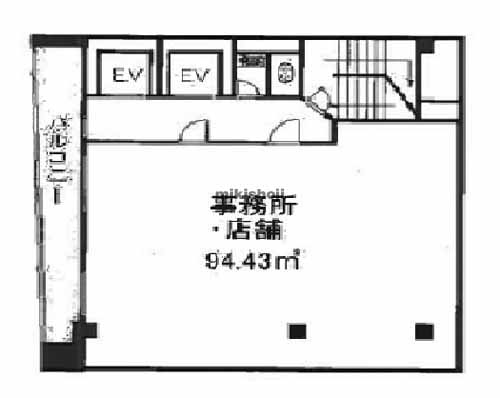 新納屋橋ビル 平面1