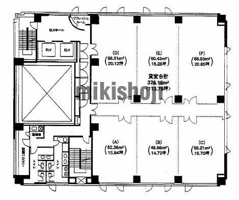 朝日生命松本深志ビル 平面1