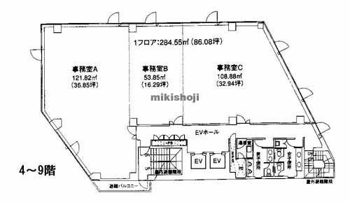 名鉄金山第一ビル 平面1