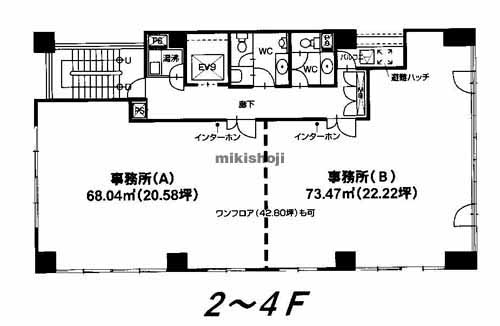 Ａ.Ｓビル金山 平面1