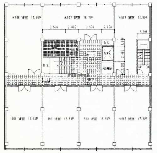 岐阜ビルディング 平面1