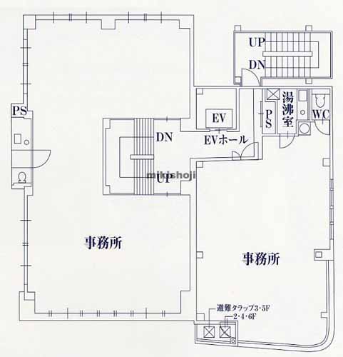 加島ビル　A館・B館 平面1