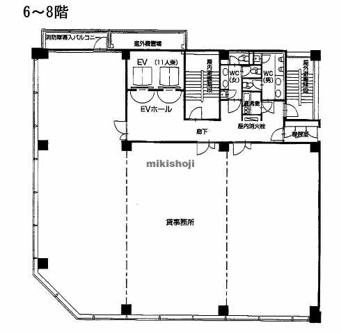 ヤガミビル 平面1
