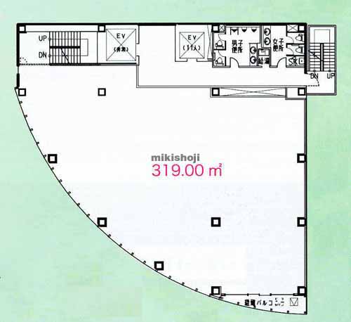アルティメイトタワー栄Ⅴ 平面1
