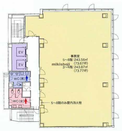 合人社名駅３ビル 平面1