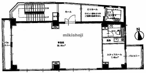 幅下小塩橋ビル 平面1