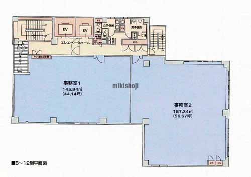協和丸の内ビル 平面1
