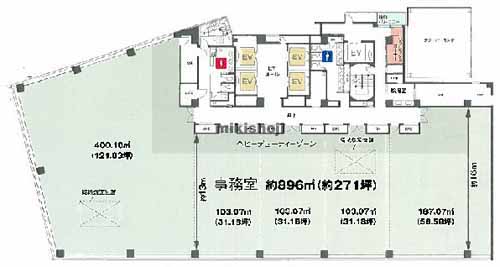 名古屋三井ビルディング新館 平面1