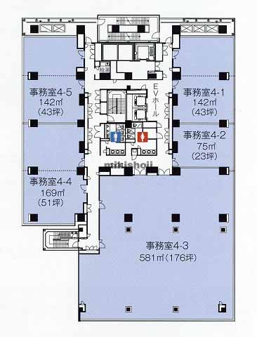 岐阜スカイウイング３７　（東棟） 平面1
