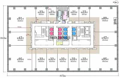 中日ビル 平面1