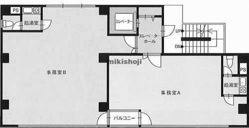 東和パークビル西館 平面1