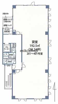 エスカ名駅東ビル 平面1