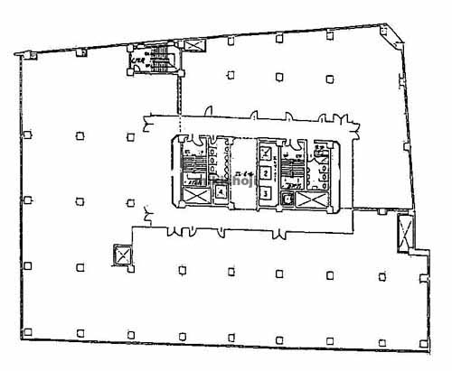 梅田・堂島・中之島の三共梅田ビル 平面1