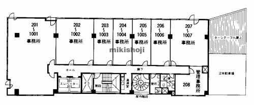 芝田グランドビル 平面1