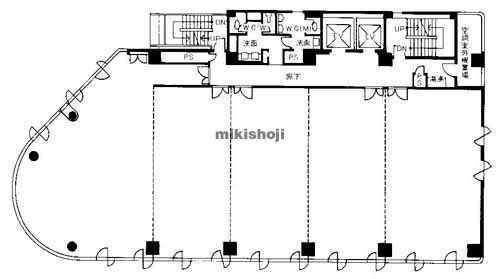 梅田アスカビル 平面1