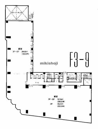 大和南森町ビル 平面1