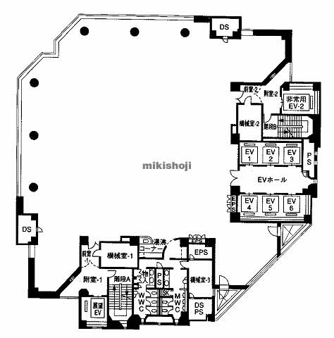 あいおいニッセイ同和損保フェニックスタワー 平面1