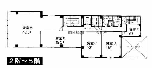 ゼニヤベストビル 平面1