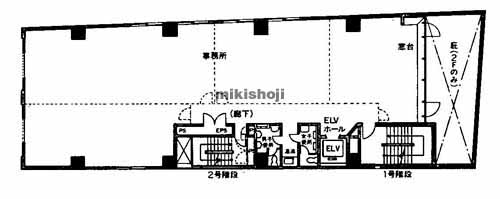 北浜長尾ビル 平面1