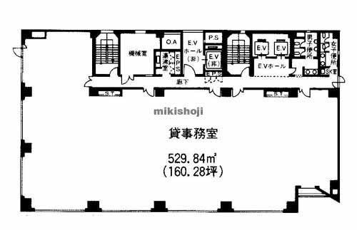 御堂筋エスジービル 平面1