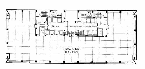 クリスタルタワー 平面1