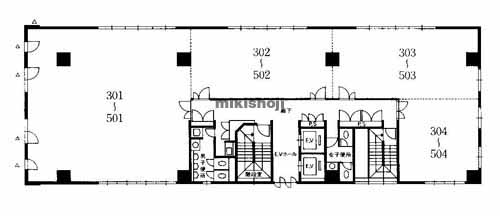 北久宝寺町～博労町の堺筋本町プラザビル 平面1