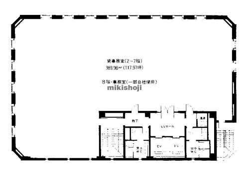 淀屋橋戸田ビル 平面1